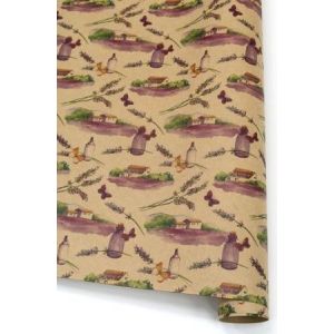 Бумага крафт 100*70см Лавандовый луг РК 203/368