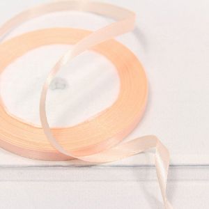 Лента Атласная Сатин 0,6см*25ярд Персиковый 1/10 1/1200