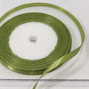 Лента Атласная Сатин 0,6см*25ярд Спаржа 1/10 1/1200