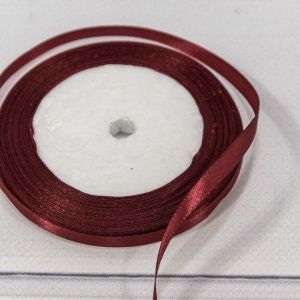 Лента Атласная Сатин 0,6см*25ярд Винный 1/10 1/1200