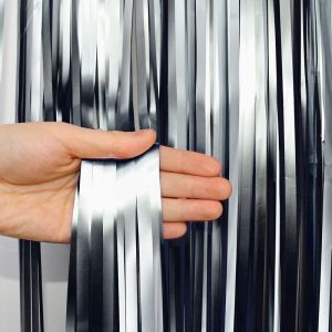 Занавес «Дождик» Серебро, Матовый,  3 м*1 м ,1 шт.