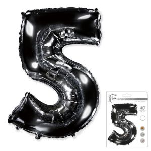 F 40«/102 см, Цифра Черный »5" (в упаковке)