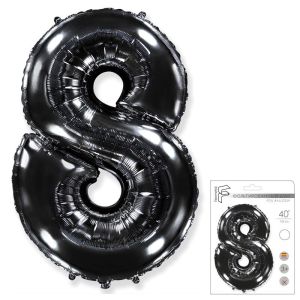 F 40«/102 см, Цифра Черный »8" (в упаковке)