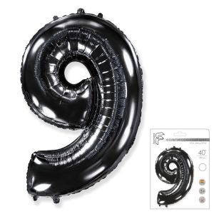 F 40«/102 см, Цифра Черный »9" (в упаковке)