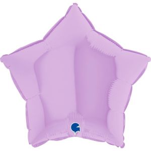 Г 18"/46 см, Звезда, Матовый, Сиреневый (Lilac), 1 шт