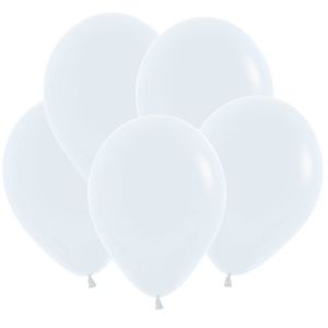 S 12"/30 см, Пастель, Белый (005), 12 шт.