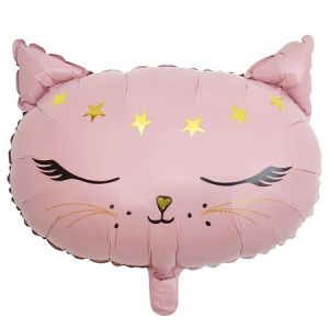 К Фигура Голова Кошка голова розовая (19"/48 см) ВЗ