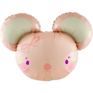 К Фигура, Милая мышка, Розовый, 28''/71 см, 1 шт.