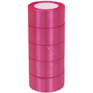 Лента атласная ЭКОНОМ 3,8см*25Y, 134 Ягодный т.м 5