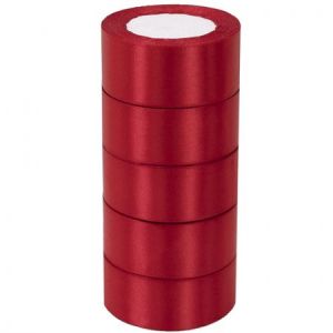 Лента атласная ЭКОНОМ 3,8см*25Y, 33 Бордовая т.м 5