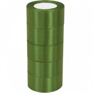Лента атласная ЭКОНОМ 3,8см*25Y, 112 Темно-зеленый т.м 5