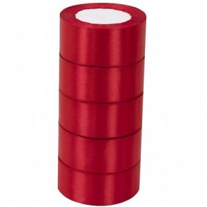 Лента атласная ЭКОНОМ 3,8см*25Y, 26 Красная т.м 5/200