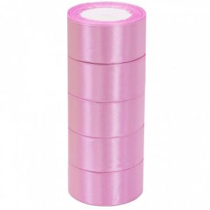 Лента атласная ЭКОНОМ 3,8см*25Y, 94 Розовая-вишня т.м 5