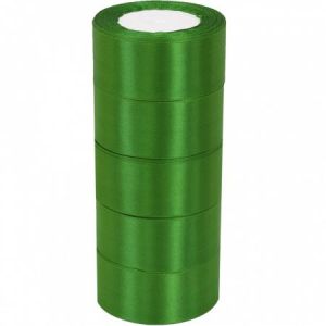 Лента атласная ЭКОНОМ 3,8см*25Y, 19 Зеленая т.м 5
