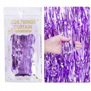 Занавес Дождик фиолетовый 100*200см