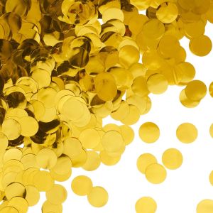 Конфетти фольга Круг Золото Металлик 1см 50гр