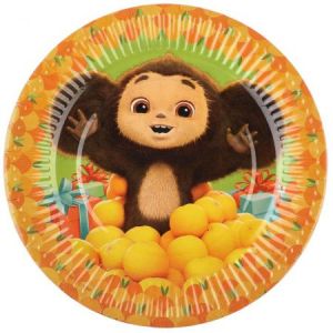 Тарелка Чебурашка 19см 10шт