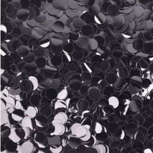 Конфетти фольга Кружки Черный 1см 50гр