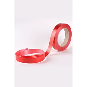 Лента простая  Гладкая без тиснения (2см*50ярд) КРАСНАЯ  P296