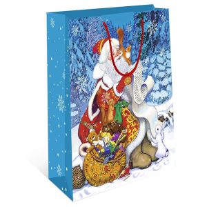 Сумка подарочная НГ 260х320х120