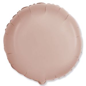 F 18''/46 см, Круг, Макарунс, Пудровый, 1 шт.