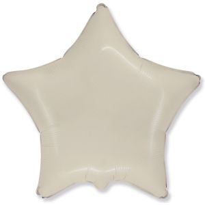 F 18''/46 см, Звезда, Макарунс, Кремовый, 1 шт.
