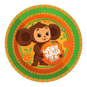 Тарелки 18 см «Чебурашка» / набор 6 шт. / (РОССИЯ)