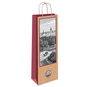 Сумка подарочная, Крафт 120х360х85 мм