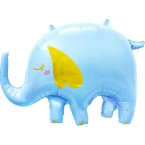 К Фигура, Слоник, Голубой, 33"/84 см, 1 шт.