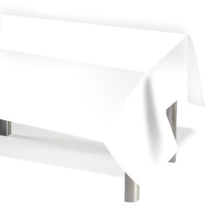 Скатерть одноразовая, Мастхэв, Белый, 137*274 см, 1 шт.