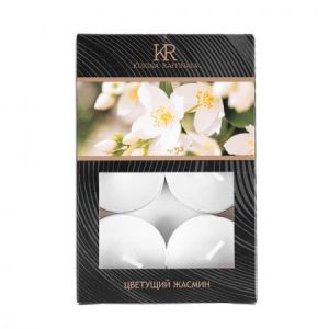 Свеча чайная ароматизированная Жасмин 6 шт/уп  KR