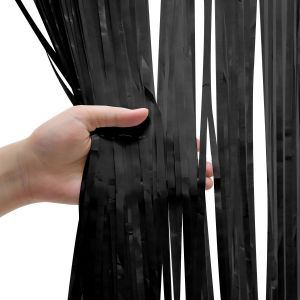 Занавес «Дождик» Черный, Макарунс, 100*200 см, 1 шт.