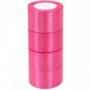 Лента атласная ЭКОНОМ 5см*25Y, 05 Розовая т.м 4