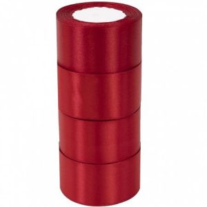 Лента атласная ЭКОНОМ 5см*25Y, 33 Бордовая т.м 4