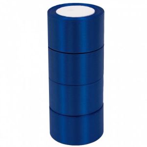 Лента атласная ЭКОНОМ 5см*25Y, 38 Темно-синий т.м 4