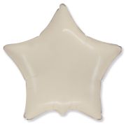 F 18''/46 см, Звезда, Макарунс, Кремовый, 1 шт.