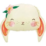 К Шар (26''/66 см) Фигура, Зайка с цветком, 1 шт.