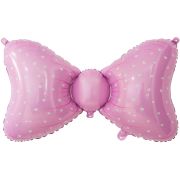 Шар (36''/91 см) Фигура, Бант, Розовый, 1 шт.