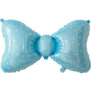 Шар (36''/91 см) Фигура, Бант, Голубой, 1 шт.