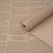 А Бумага крафт с рисунком «Газета деловая» Коричневый 400гр