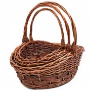 Корзина «Ива» D40*35*Н16*Н13*НН42 см. шт Овал