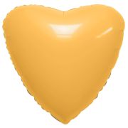 Аг 18''/46 см, Сердце, Сатин Мистик, Абрикос, 1 шт.