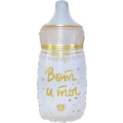 К Фигура, Бутылочка для малыша, Ванильное золото, 32''/81 см, 1 шт. (в упаковке)