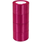 Лента атласная ЭКОНОМ 5см*25Y, 28 Вишневая т.м 4