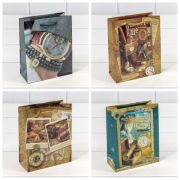 Пакет подарочный «Мужской» глянцевый (микс) 12*15*5,5 157г 1/20 1/600