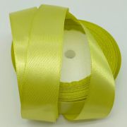 Лента атласная, на пене, односторонняя, 25 мм х 25 ярд, золотисто-оливковый (5 шт/упак)