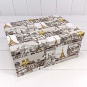 Коробка Прямоугольная 32*24,5*14,4 см «Виды Парижа»
