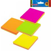 Блок для записей с клеевым краем, Alingar, 76 мм * 76 мм, 5 цветов, 100 л., «Неоновое ассорти» (Кита