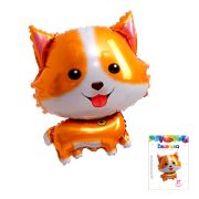 К 27 Собачка Корги фигура в упаковке / 1 шт / Фольгированный шар (Китай)