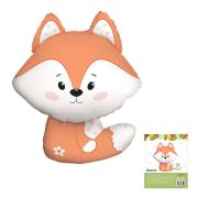 Лисичка, Волшебный лес, Фигура в упаковке / 1 шт. / Фольгированный шар (РОССИЯ)